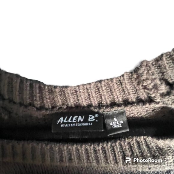 ALLEN B. Fuzzy Striped Sweater sz. small - Picture 2 of 3